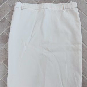 Versace White Pencil Skirt, IT Size 38 (US 2), XS